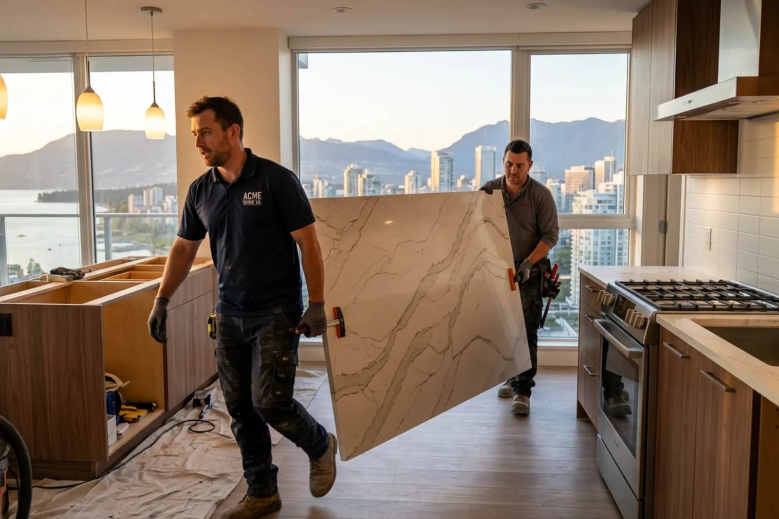 Choosing Kitchen Countertops in Vancouver: Quartz, Porcelain, Quartzite, and Granite Compared